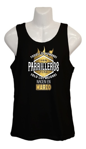 Polera Mejor Parrillero - Musculosa - Regalo - Dieciochero