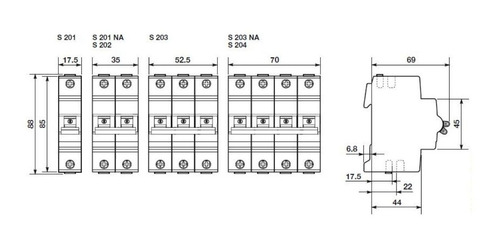 Interruptor Mccb Abb S203-c16 2cds253001r0164