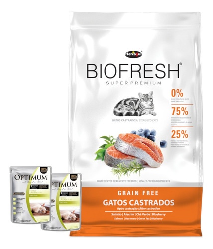 Alimento Biofresh Super Premium Sabor Salmon 7.5 Kg 