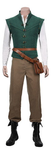 Disfraz De Cosplay De Flynn Rider, Chaleco, Camisa, Disfraz,