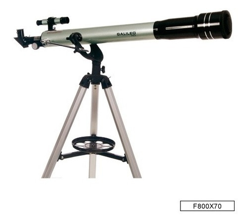 Telescopio Refractor Galileo Italy 800x70 Aumento 600x