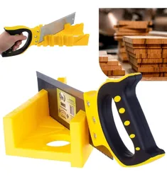 Comprar Kit Gabarito Caixa Meia Esquadria + Serrote Costa 12 Madeira no Mercado Livre