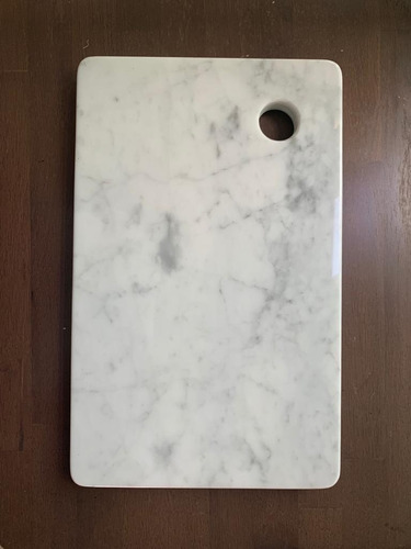 Tabla Multiusos De Mármol Natural Blanco Carrara 
