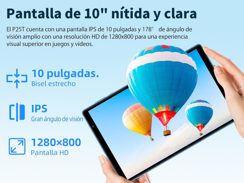 Tablet Teclast P25t 10.1 Hd 4gb+64gb Memoria Ram Android 12