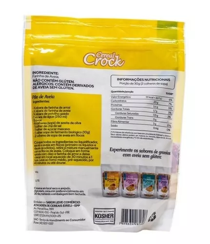 Harina de Avena Sin Gluten Cereal Crock (200 gr.)