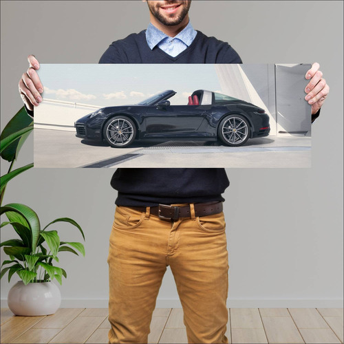 Cuadro 30x80cm Auto 2020 Porsche 911 Targa S 991 355