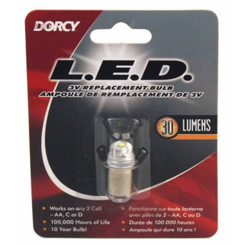 Dorcy 30-lumen 3-volt Led Bombilla De Recambio Con 10 Años D