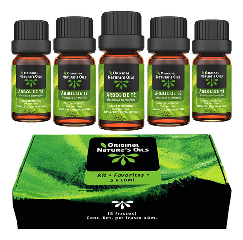 Kit De 5 Aceites Esenciales De Árbol De Té Para Aromaterapia