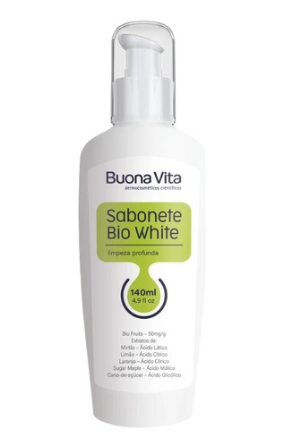 Sabonete Bio White Buona Vita Com Ácido Glicólico, Clareador