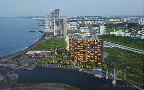 Departamentos En Venta En Veracruz, De 2 Recamaras Con Vista Al Mar Lobby, Elevador, Alberca, Terraza, Gimnasio..