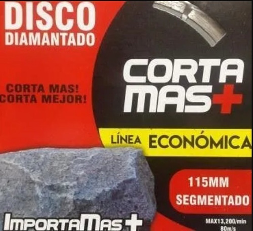 Disco Diamantado Segmentado Cortamas 115mm