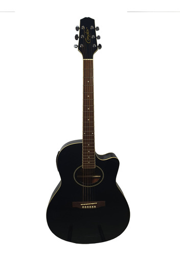 Violão Elétrico Acústico Condor Cs85 Flat Cutway Black