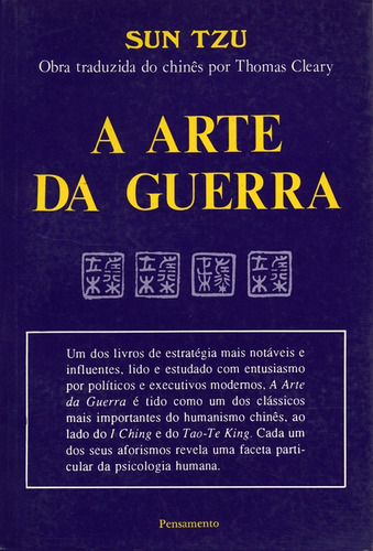 A Arte Da Guerra, De Sun Tzu. Editora Pensamento Em Português