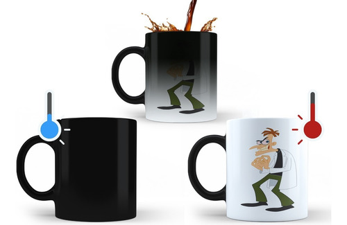 Phineas Y Ferb Dr Doofenshmirtz Taza Magica Tu Propio Estilo