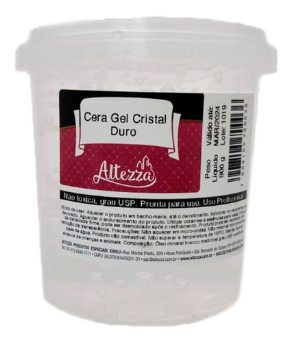 Parafina Gel Macia E Dura Um Pote De Cada 2 X 390g = 900ml