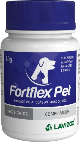 Suplemento Fortflex C/60 Comprimidos  Cães E Gatos - Lavizoo