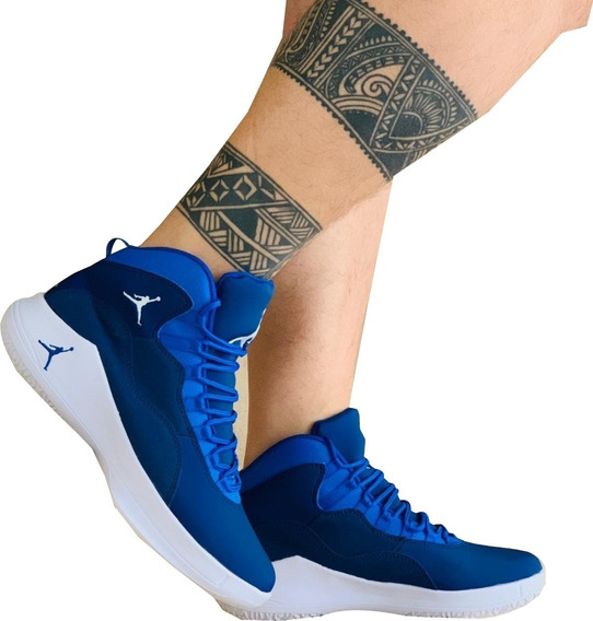 tenis jordan para hombre azules