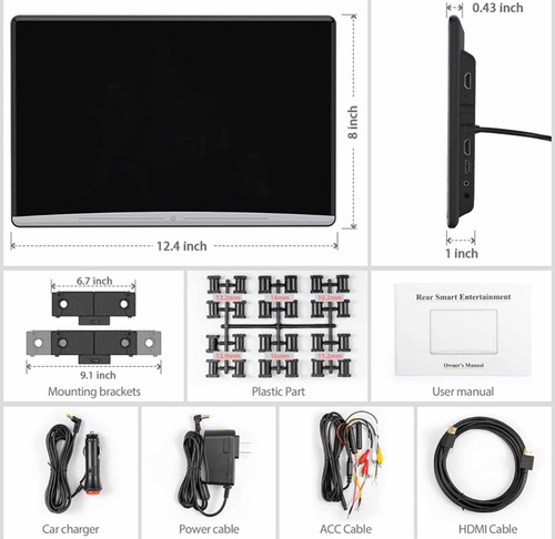 Pantalla Monitor 4k Android10 Wifi Auto Sinyofox 13.3pulgada