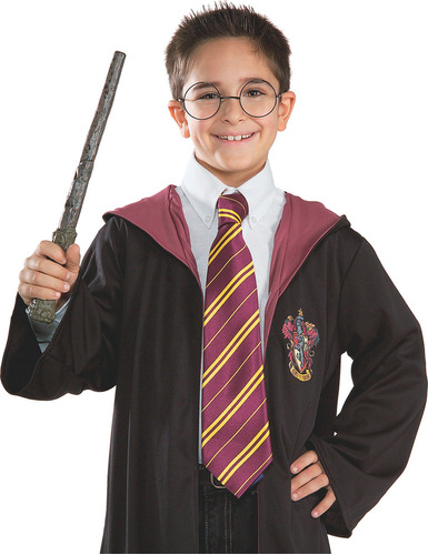 Lentes Y Varita Magica Gafas Harry Potter Accesorio Plastico Color Negro