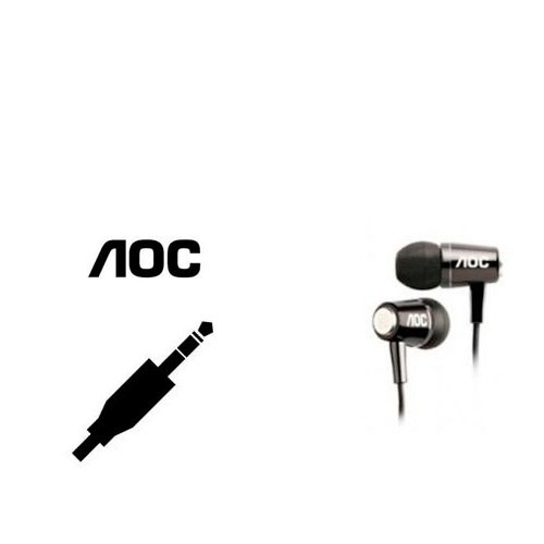 Megasaldos Audifonos Aoc Stereo Jack 3.5mm Negro Originales