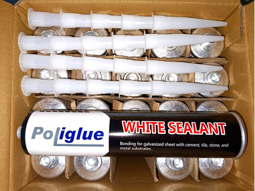 Sellador De Juntas De Construccion Poliglue Gris/blanco