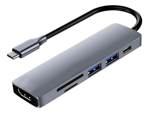 Hub Usb-c Satellite A-hubc55 6 Portas Hdmi 2 Usb 3.0 Sd