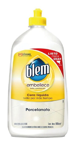 Blem - Aromatizante, Brillo Y Protección - Pisos Frios 800cm