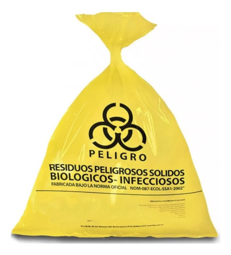Bolsa Amarilla Para Residuos | 55x60 - Paquete C/25