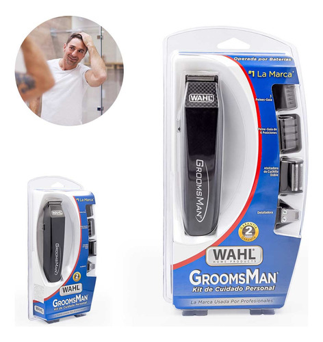 Kit Recortadora Rasuradora De Baterias Groomsman Wahl Casera