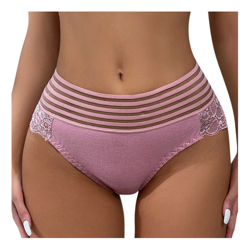Calzoncillos Tipo Bóxer De Encaje Transpirable Para Mujer, S