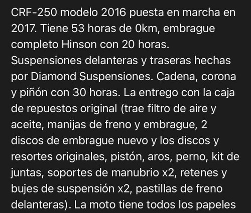 Imagen 13 de 13 de Honda Crf 250