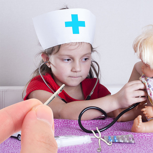 1 Juego De Miniestetoscopios No Médicos De Doctor Tools En M