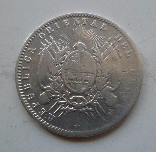 Jm* Uruguay Plata 20 Centesimos 1893