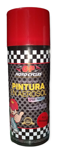 Pintura Spray Gp Motorcycle Rojo Anaranjado 400ml