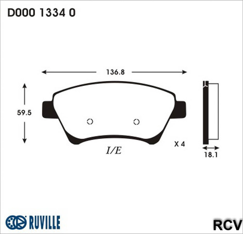 Balatas Disco  Delantera Para Renault Megane Ii  2.0l 2006