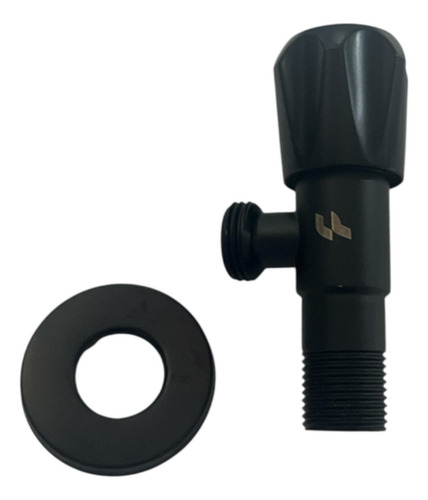 Llave Angular Wc Negra 1/2 X 1/2 He / Ventasrey
