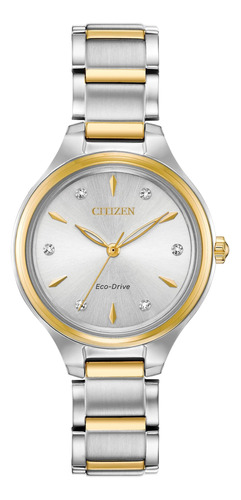 Reloj Citizen Eco-drive Dress Clásico Con Diamantes Para Muj