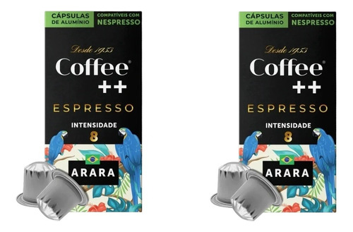 2 Cafés Espresso Cápsula Coffee Mais Arara Nespresso