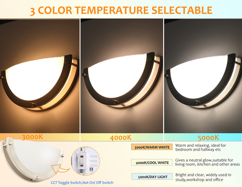 Aplique De Pared Led Regulable 15w Con Temperatura Ajustable