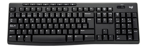 Teclado Inalámbrico Logitech K270 Receptor 2.4 Ghz Negro