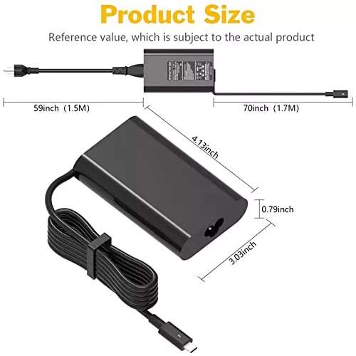 Venta Internacional - Cargador Usb C 45w Compatible Con Hp/Dell/Lenovo/Acer  Chromebook/Asus/Samsung/Sony, Carga Rápida + Cable