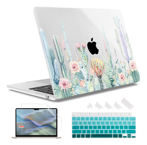 Funda May Chen Para Macbook Air 13 M2 + C/teclado Cactus