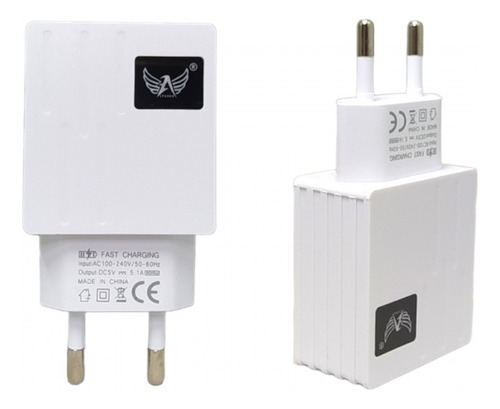 Carregador Altomex 2 Usb Compatível Com iPhone Turbo 5.1 A