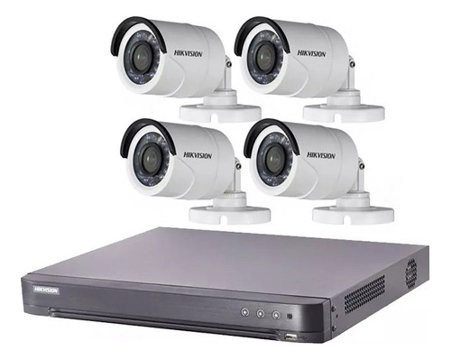 Kit Camaras Seguridad Hikvision 16ch + 4 Bullet + Disco 1tb