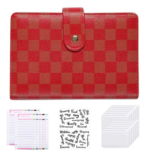 Genda Jolly Bamby Elegante Cuadros Color Rojo Con Diseño Cuadros