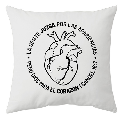 Dios Mira El Corazon Almohadon Cristiano Friki Tu Eres Blanco Dios Mira El Corazon