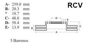 Disco Frenos Delantero Para Chevrolet Cavalier  1999