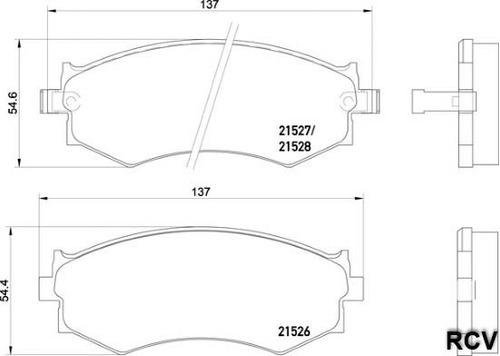 Balatas Disco  Delantera Para Nissan Sentra   2005