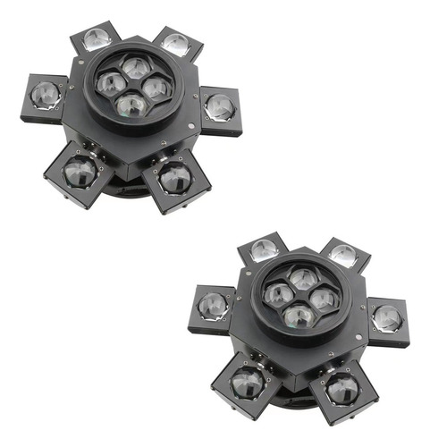 2pcs Luces De Dj, 6 Brazos, Ojos De Abeja, Haz De Luz Led