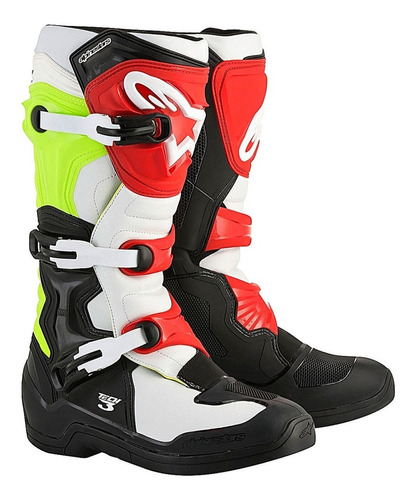 Bota Motocross Off Road Alpinestars Tech 3 Amarelo Preto 